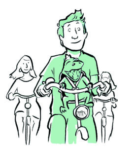met pijn op de fiets